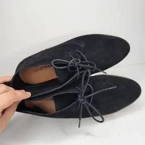Lucky Brand Devvo Black Suede Bootie Size 9.5 M Lucky Brand Chukka Boots for Women for sale | eBay main image 4